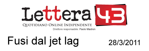 Fusi dal jet-lag - articolo della giornalista Donatella Coviello su intervista alla dr. Cristiana Scoppetta